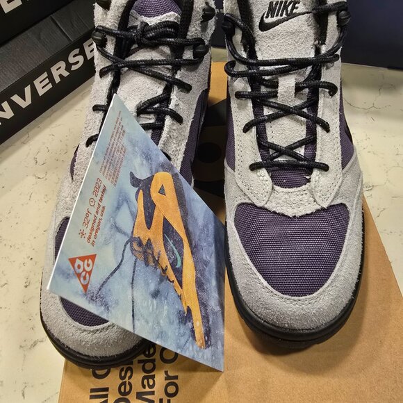 NIKE ACG Torre Mid WP Men Sz 7 Light Pumice/Black-Dark Raisin FD0212-002 Boots - Picture 3 of 16